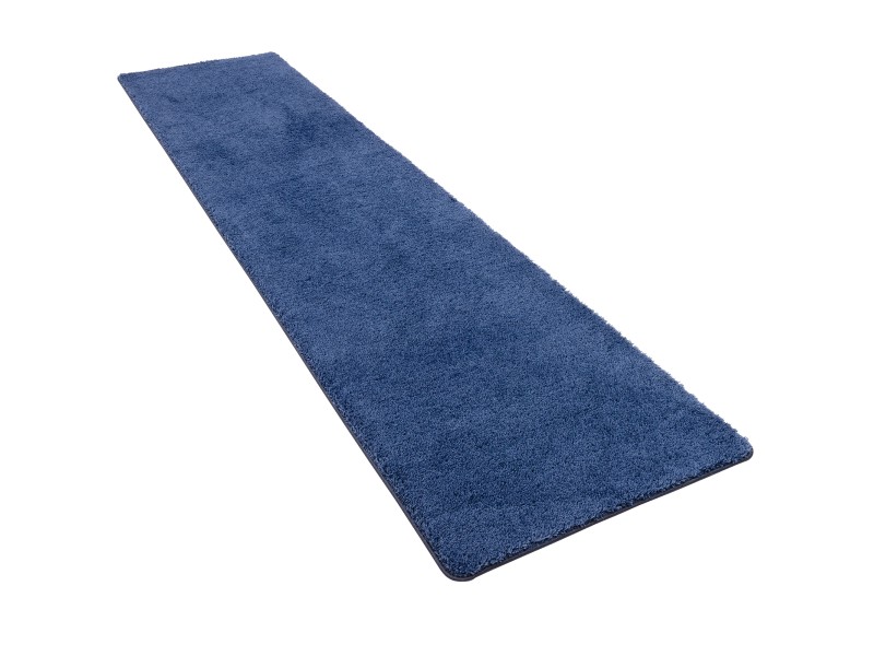 Snapstyle Hochflor Shaggy Läufer Teppich Palace Dunkelblau 80x400cm
