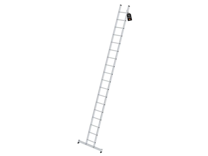 PROREGAL Sprossen-Anlegeleiter mit Traverse 18 Sprossen